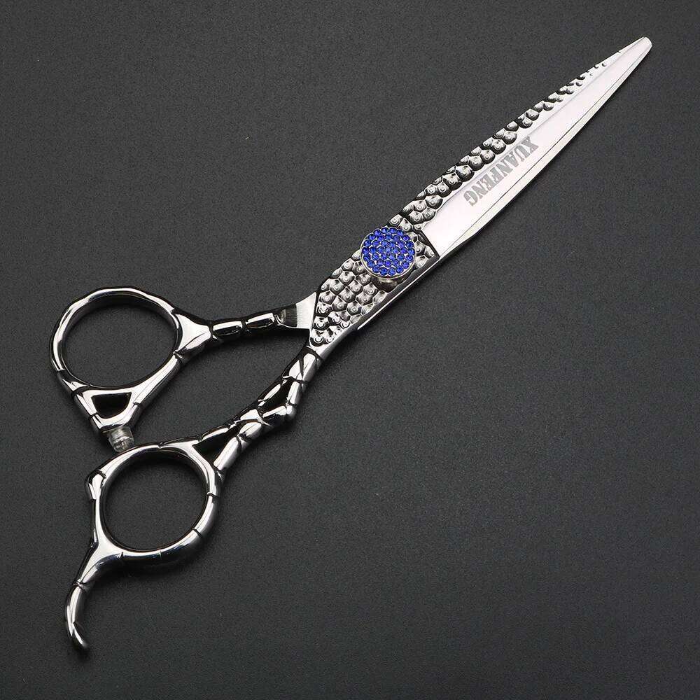 Forged hair 6 inch Japanese 440C steel cutting and thinning Barber scissors H260303