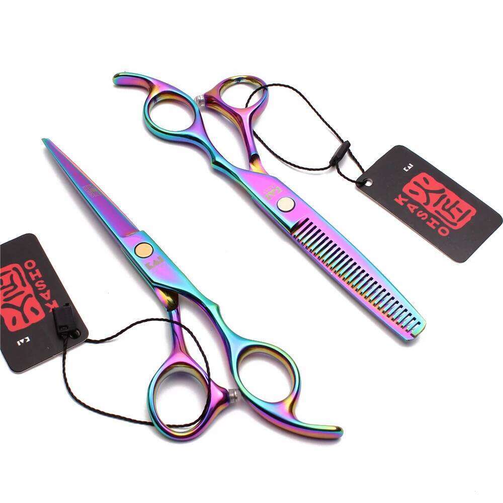 Hairdressing 5.5" 6" Japan Stainless Hair Cutting Thinning Shears Beauty Scissors Haircut Dropshipping H1005 H260303
