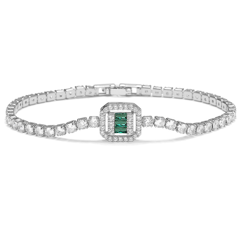 European American fashion zircon-inlaid accessories, personalized and stylish full-diamond bracelet - view 4