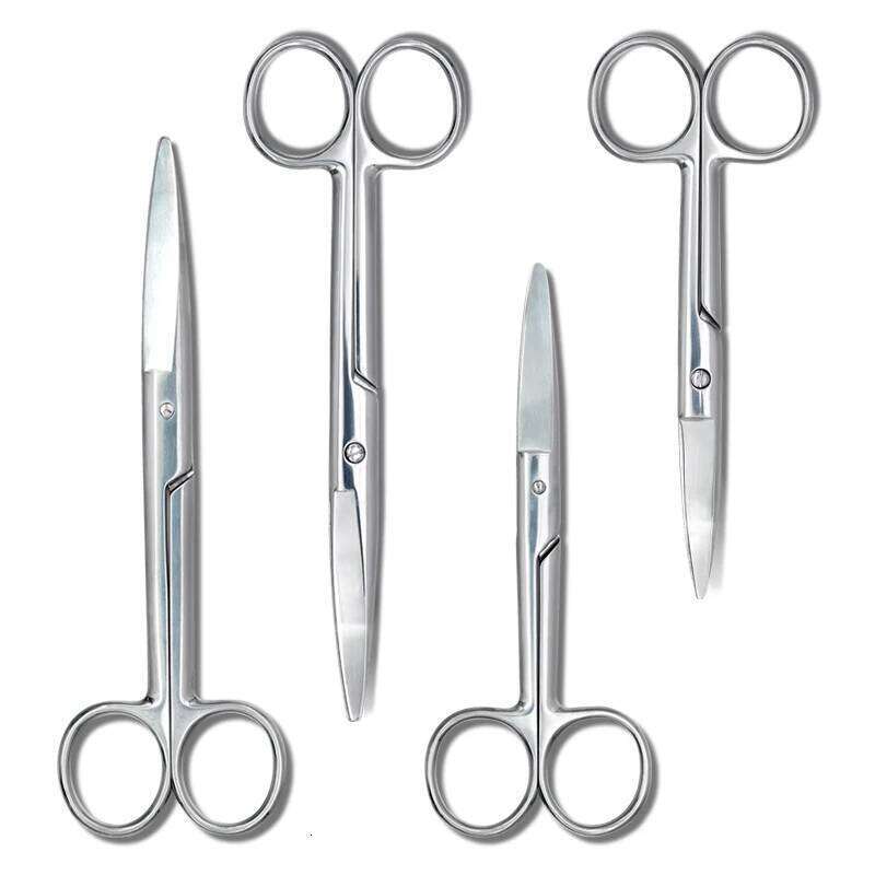 Dental Gauze Bandage Straight Curved Nursing Scissors Safe Blunt Tip Tissue Cutting H260303