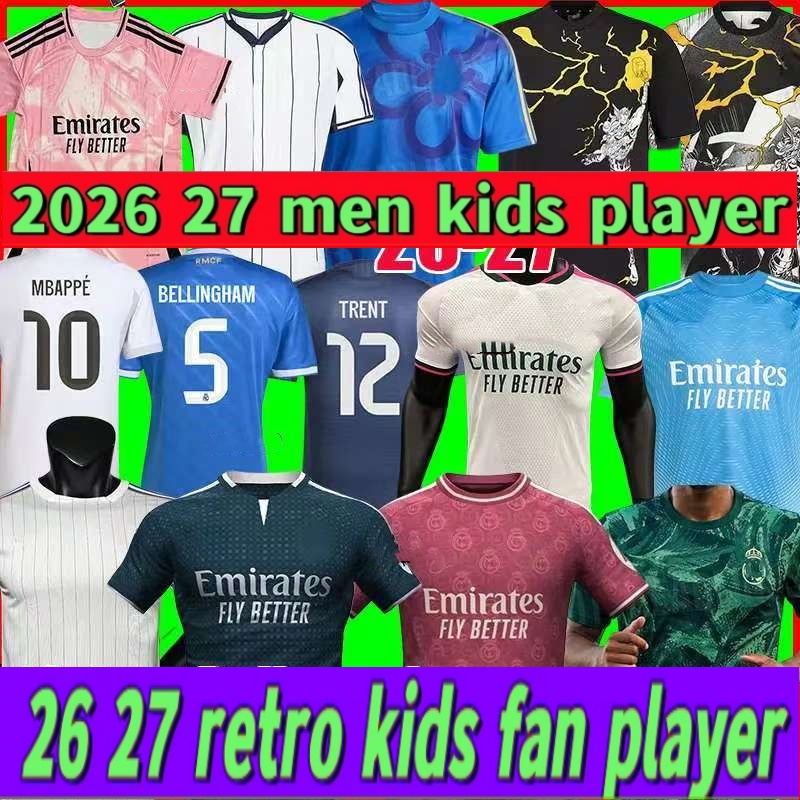 26 27 Reals Madrid kits Soccer jerseys 2026 MBAPPE Jersey BELLINGHAM TRENT VINI JR football shirt Valverde Endrick RODRYGO Arda Guler Trent madrid jersey kids 88