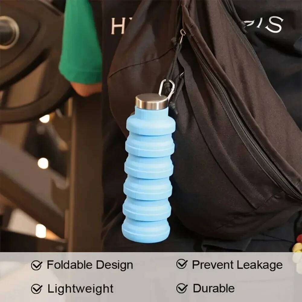 Cup Food - Grade Silicone Collapsible Water Bottle, 500ml Portable Foldable Mug Suitable for Outdoor Sports S260303 0d7