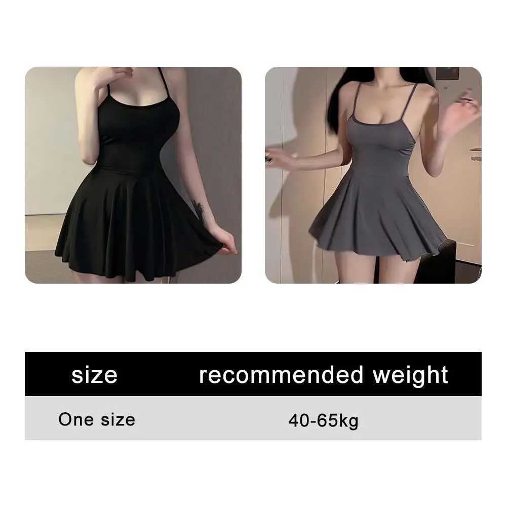 Sexy Women Pleated Micro MINI Dress Bandage Smooth Uniform Slip Mini Dress Night Club Outfits Allure Ruffled Dress Backless M260304