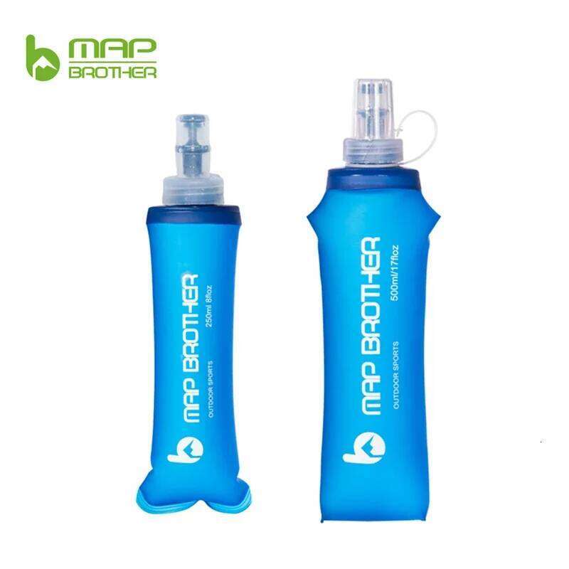 MAP BROTHER S001 S002 250ml 500ml Soft Flask Folding Collapsible Water Bottle TPU Free For Running Hydration Pack Waist Bag Vest S260303