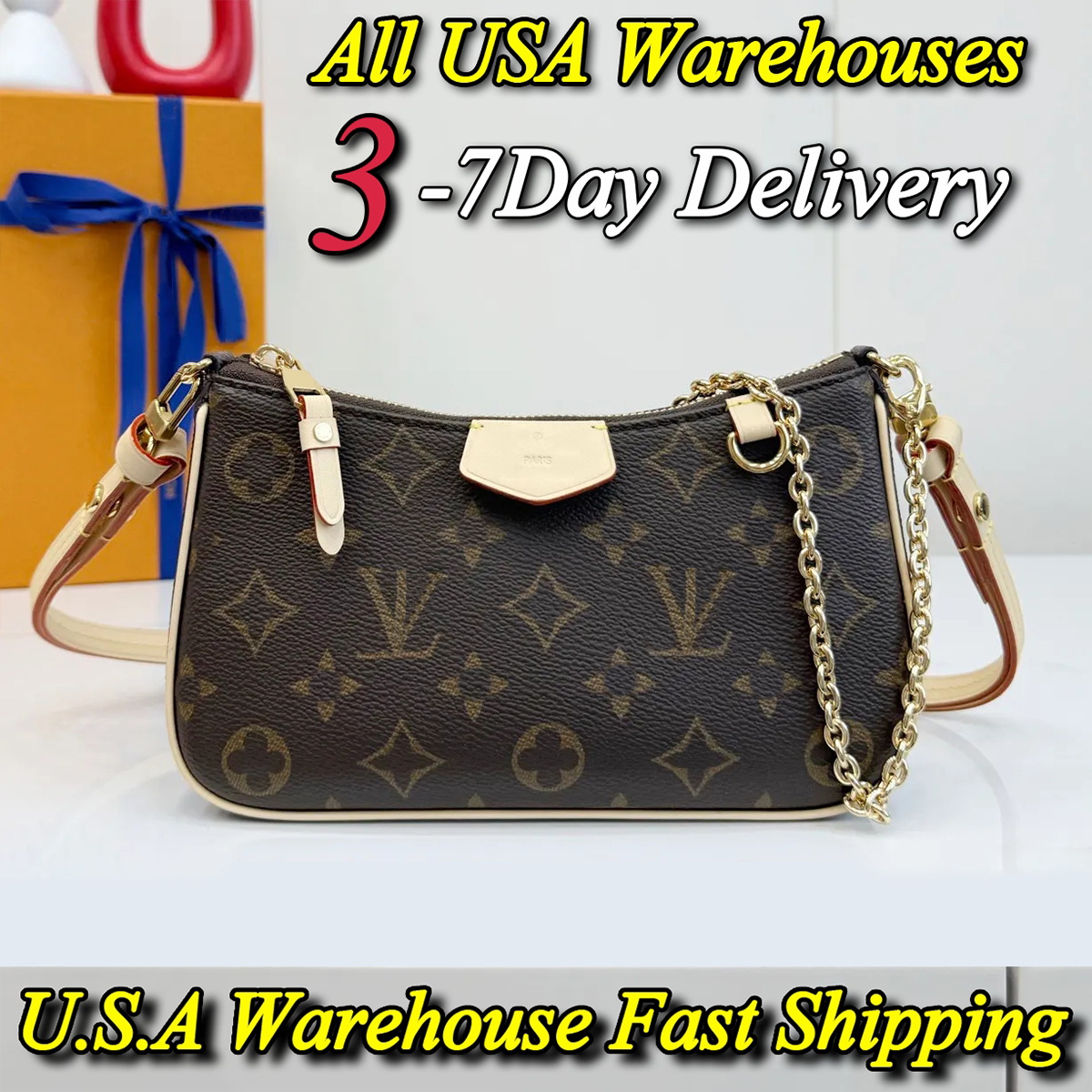 Designer Bag Shoulder Bag Luxury Bag Easy High Quality Women's handbag Purse Crossbody Bag Cowhide Shoulder Chain Bag Embossed Black Shopping Bag Luxury Designer