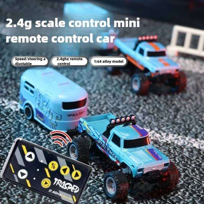 RC 1/64 Speed Mini Off-road Climbing Car Alloy Cool Appearance Light Shock Absorption Children's Toy Gift Z260303
