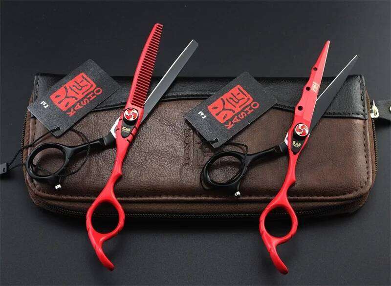 Professional 6 inch Hairdressing Barber scissors Straight Thinning Hair Cutting Tool H260303