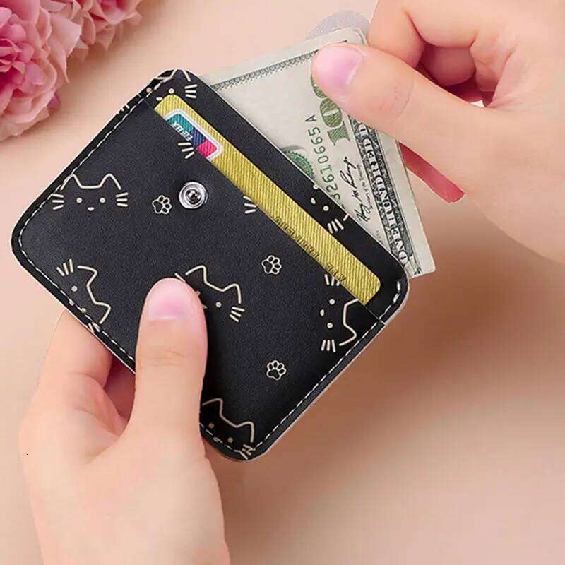 New Fashion Women Short cat Wallets Zipper Bags Top Quality Female Purse Coin Pocket Women's Card Clip C260304