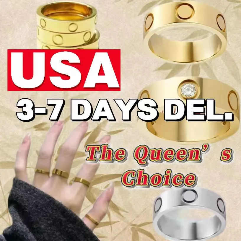 fashion selection ring designer ring womens couple ring luxury designer jewelry jewlery women 7mm 5mm 6mm