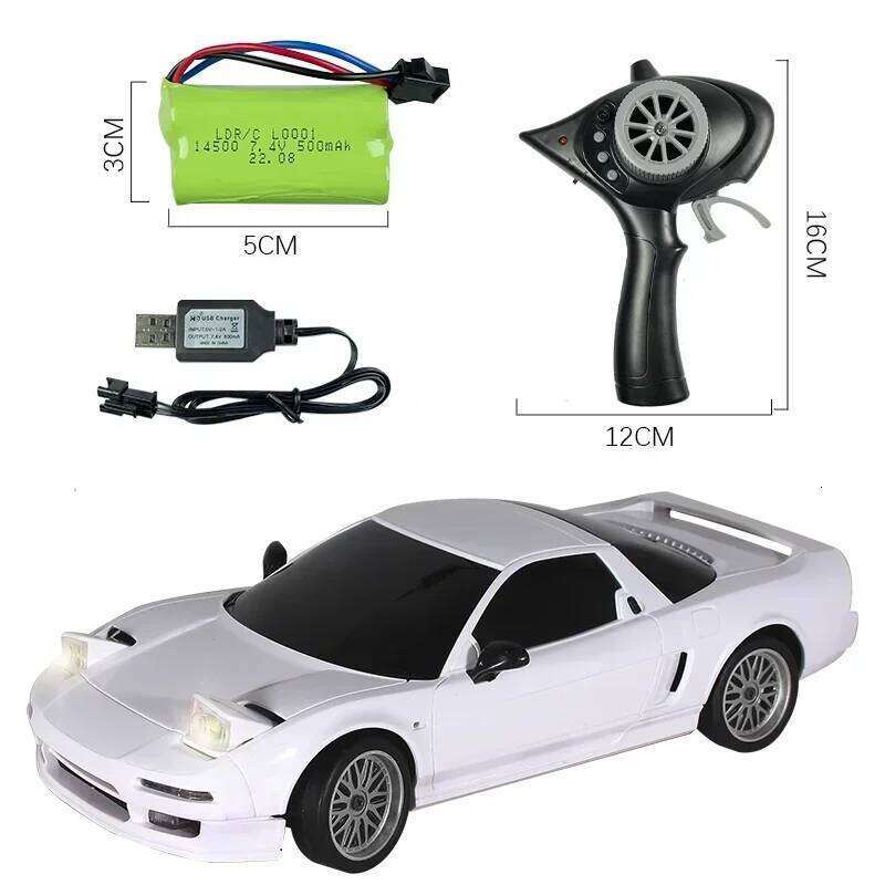 LDRC LD-A02 1/18 RC Drift Car 2.4G NSX USB Charge Full Scale Controlled Model Children Toys Gifts Z260303