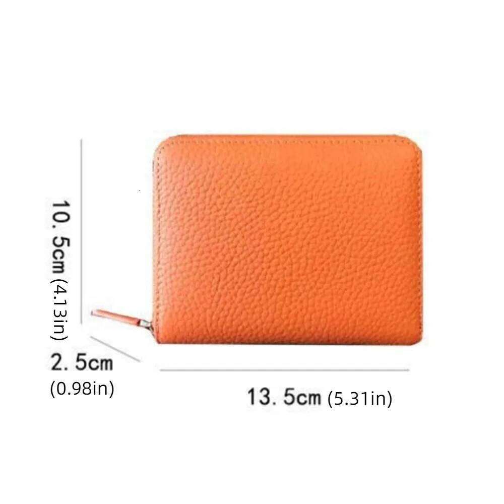 Pocket Purse Short Hangging Bag Multiple Slot PU Leather Multi-card Wallet Zipper Colorful Card Holder Women C260304
