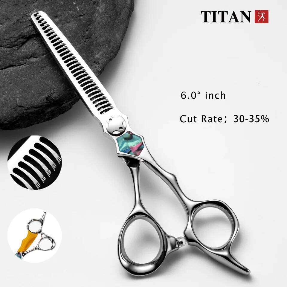 Titan Barber Professional Grade Hairdressing Shears for Stylists Cutting Thininng CNC Japan Steel Hair Scissors H260303