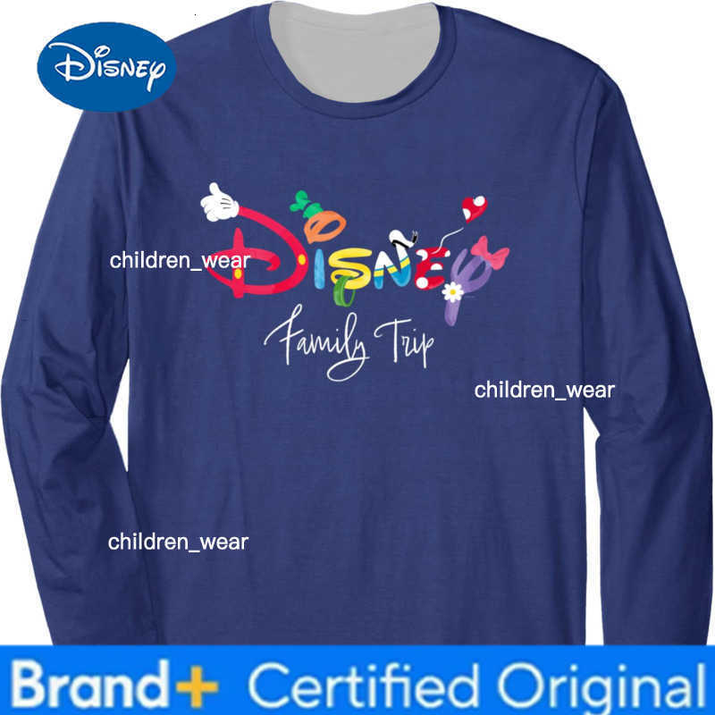 Disney Fantasy Magic Kingdom Family Trip Adult Kids Long Sleeve T-Shirts Breathable Quick-drying Casual Comfy Soft Stretchy H260304