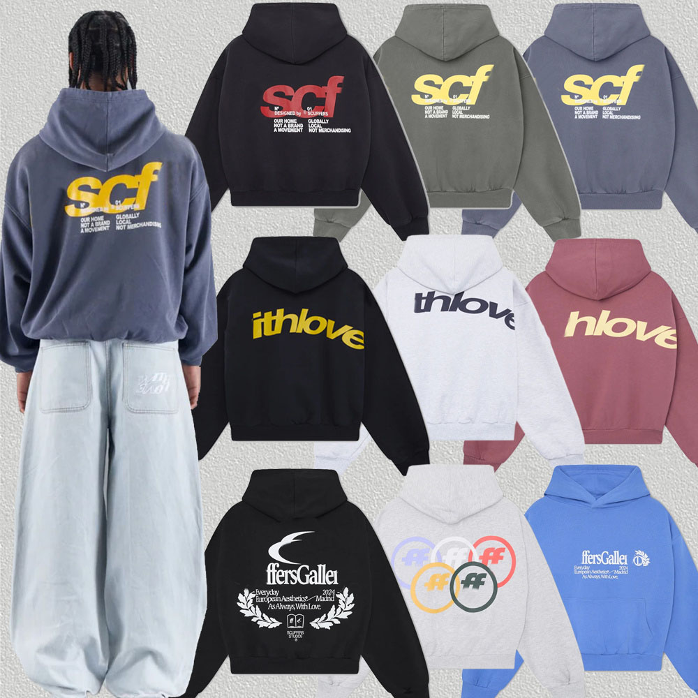 Designer Hoodie Women's Hoodies Scuffersly High Street Oversized Sweatshirt Grunge Women Haruku Hoodie T-shirt Gothic Strt Y2k Tops Streetwear Gothic Clothes u87