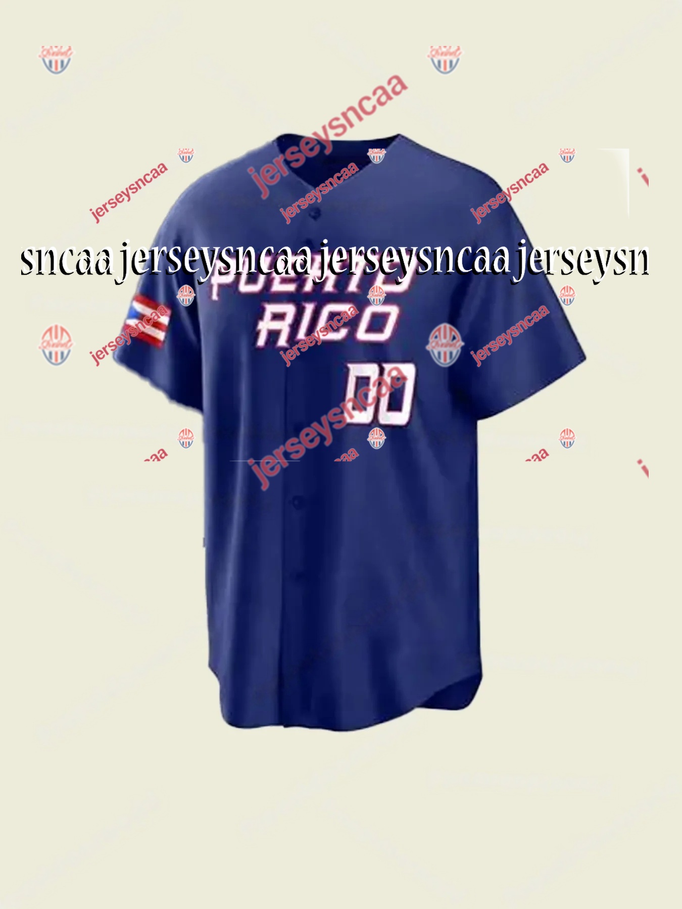 Custom Jersey Team Puerto Rico 2026 World Baseball Classic WBC Francisco Lindor Carlos Correa Javier Baez Edwin Diaz Marcus Stroman Enrique Hernandez 