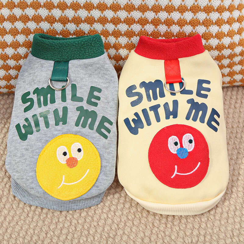 Famous brand Autumn winter fleece lined milk silk sweatshirt pet clothing large dogs and cats accessories for Teddy Golden Retriever Corgi cross borde