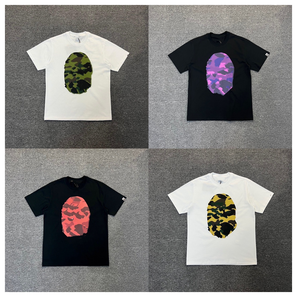 Men T Shirts Designer Trendy Animal Prints Graphic Cotton Tee High Street Athleisure Loose Streetwear