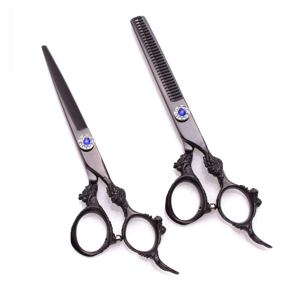 Professional Barber Japan Stainless 5.5 inch Gold Shears Haircut For Beauty Hair Thinning Scissors C9004 H260303