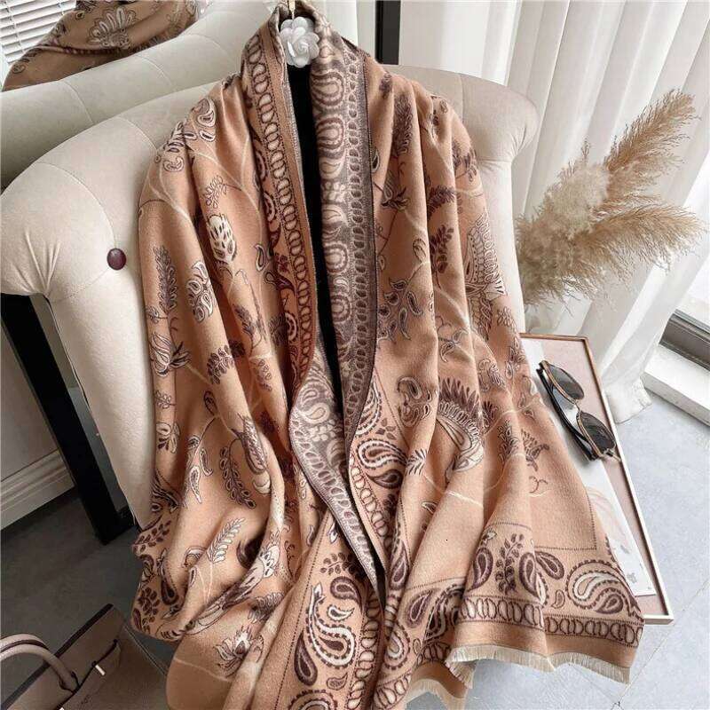 Luxury Cashew Print Thick Scarf Women Winter Scarfs Fashion Big Size Hijabs Scarves For Ladies Shawls Wraps Pashmina Stoles XJ260304