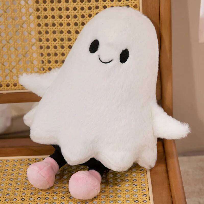Cute White Little Plush Toy Soft Ghost Halloween Party Supplies Decorations Collection Festival Gifts For Friends XJ260303
