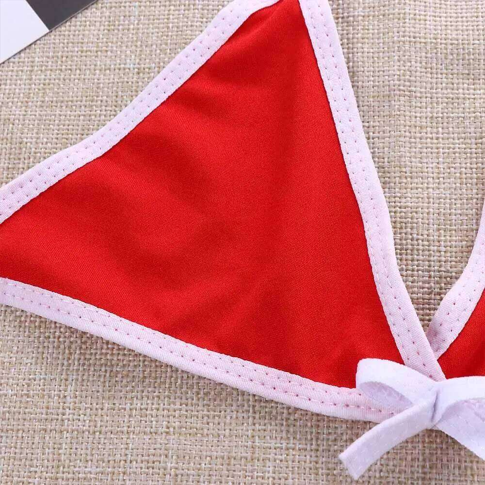 Summer Fashion Female Biquini Solid Color Halter Neck Strap Swimsuit Bikini Sets Bathing Suit Swimwear Y260303