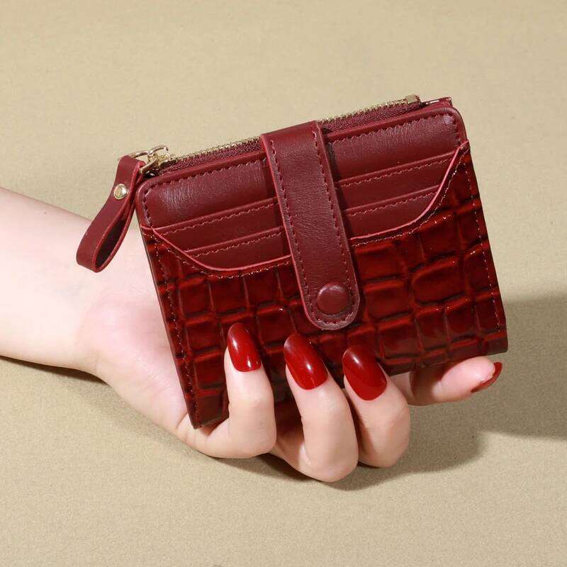 Elegant Women's Multi Wallet - Secure Double Zip Clutch | Casual PU Leather Purse with Style Storage Crocodile Card Bag C260304