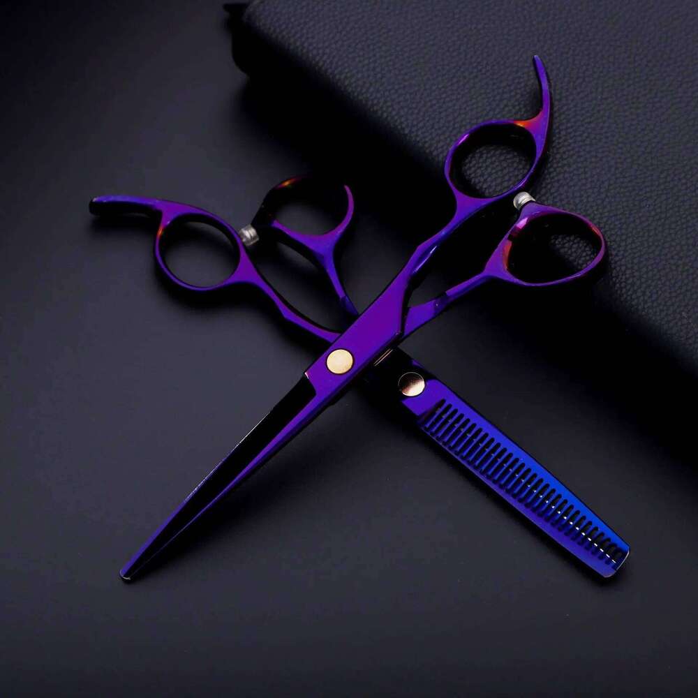 Stainless Steel 6.5 Professional Hairdressing Thinning Barber Scissor Set Hair Cutting Scissors H260303