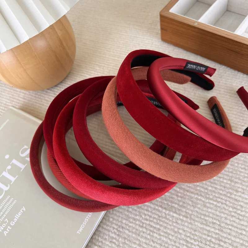 New Years Red Thin Headband for Women Girls Sweet Sponge Hair Hoop Christmas Decorate Hair Band Fashion Hair Accessories Gifts H260304 - view 5