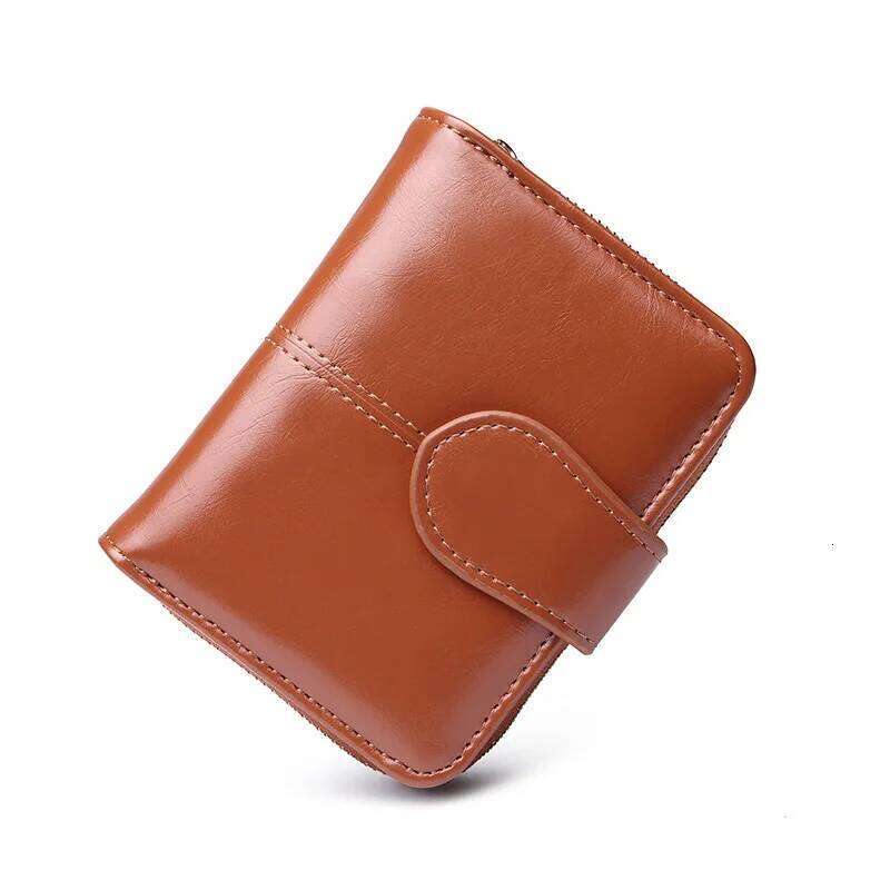 Aliwood 2024 Quality Leather Lady Brand Coin Zipper Female Short Wallet Women Split Small Purse C260304