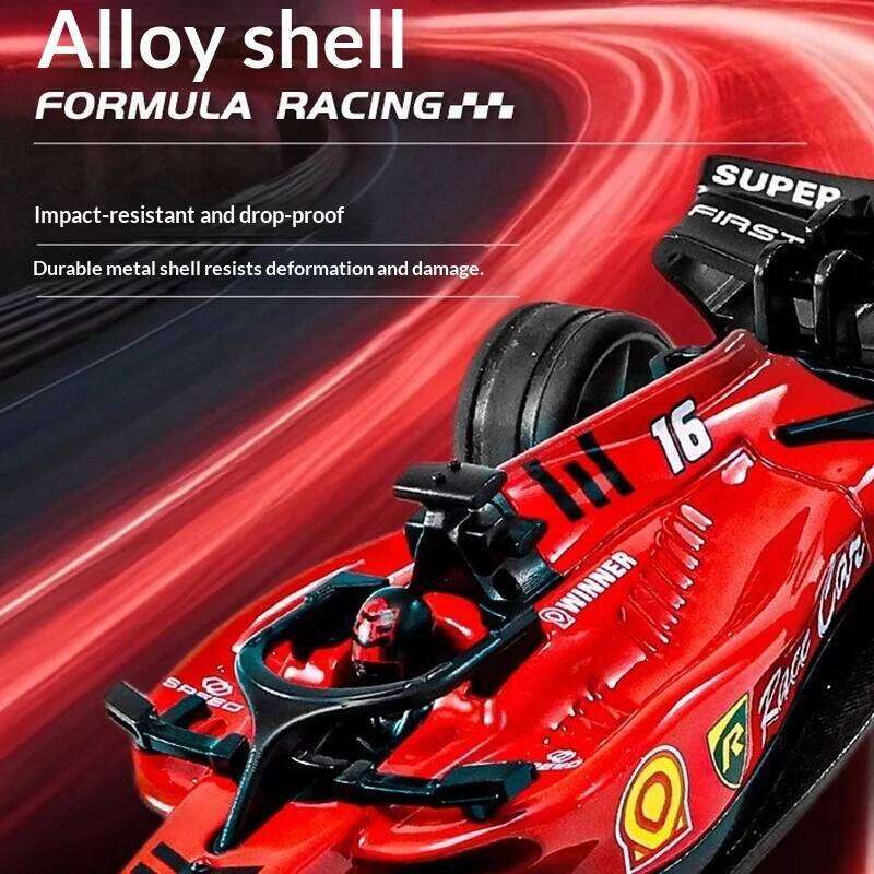In Stock 1/64 Mini Formula Racing 2.4g Three Speed Adjustable Lighting Alloy Simulation Model Remote Control Car Toys Z260303