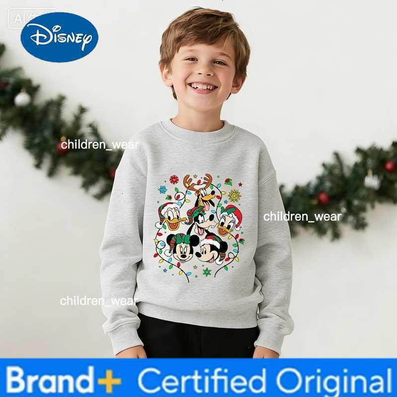 Disney Mickey and Friends Christmas Cotton Family Sweatshirt Mom Dad Kids Matching Holiday Outfit Parent kids Coordinated Wear H260304