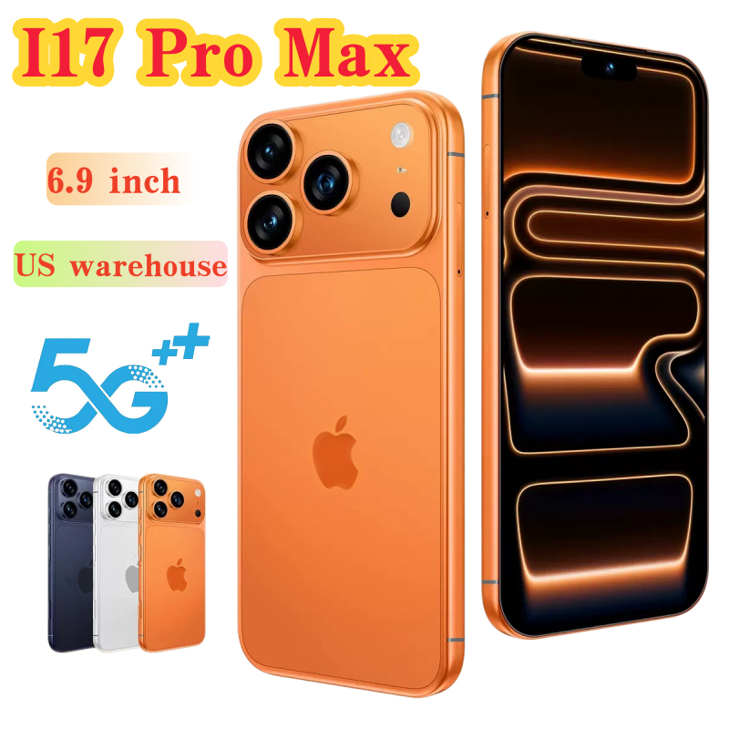 i17 Pro Max 5G Cell Phones 16GB+1TB 6.9 Inch Mobile Phone 512gb Camera 72MP 108MP Face ID Smartphones HD display