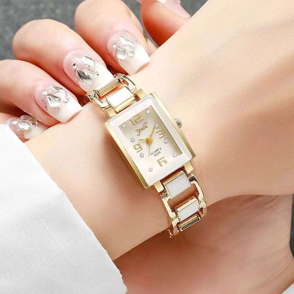 1/2PCS Luxury Rhinestone Rectangle Women Watches Ladies Arabic Dial Quartz Wristwatch Reloj MujerWithout Box XJ260303