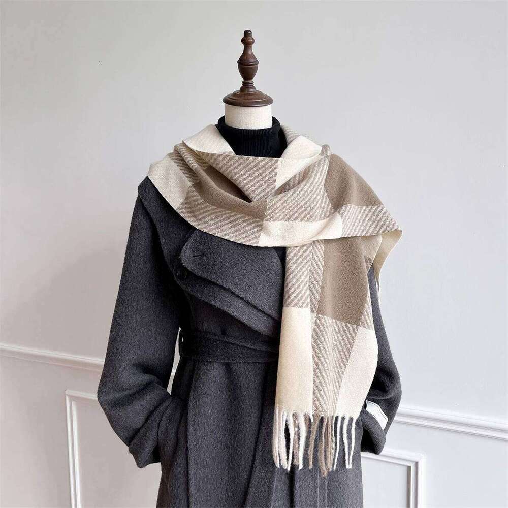 Luxury Winter Cashmere Scarf Women 2025 Design Warm Pashmina Blanket Poncho Scarves Female Shawl Wraps Thick Foulard Bufanda XJ260304