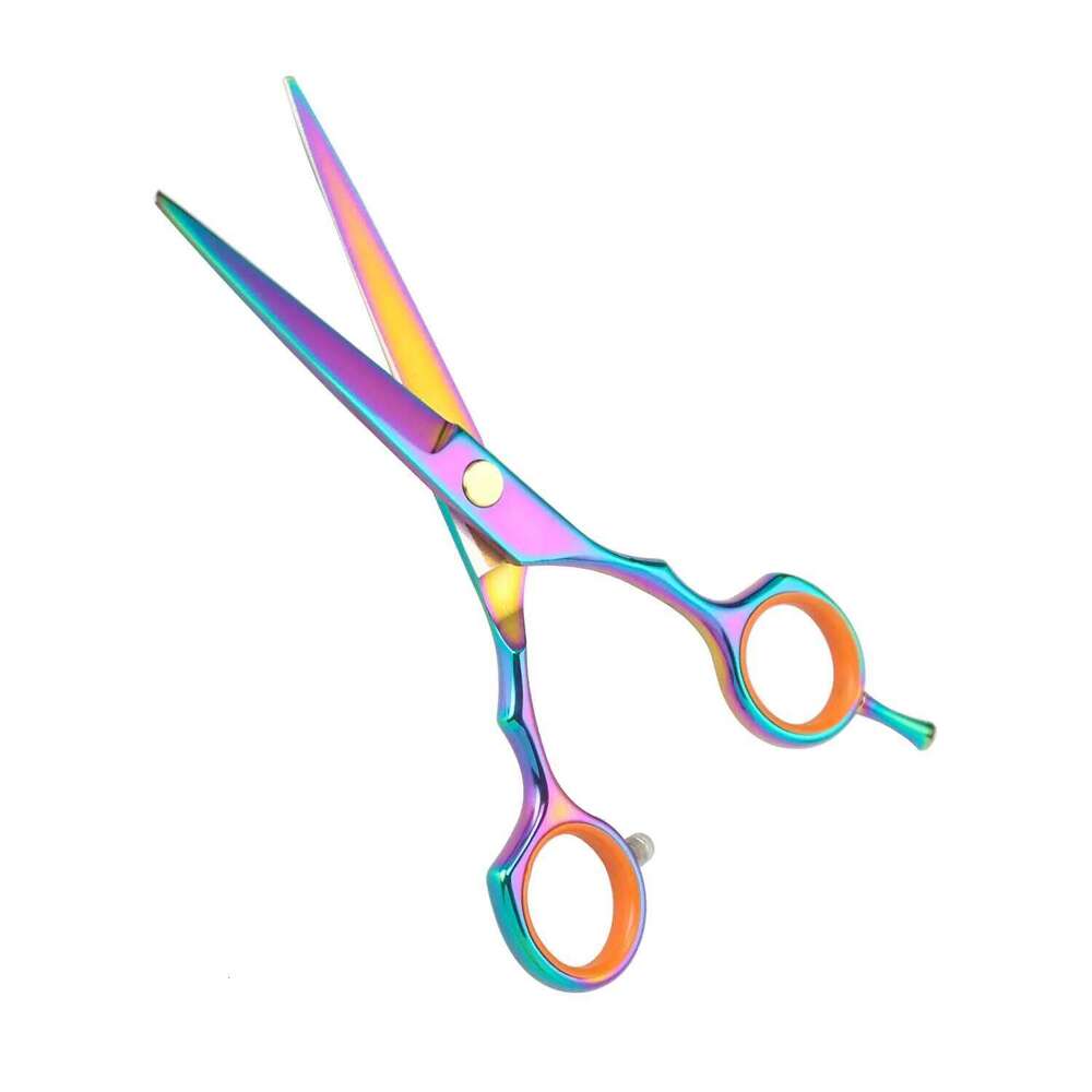 1pcs Colorful Haircut 6 Inch Hair Cutting Scissors, Sharp Blades Hairdressing Scissors For Barber Salon Home H260303