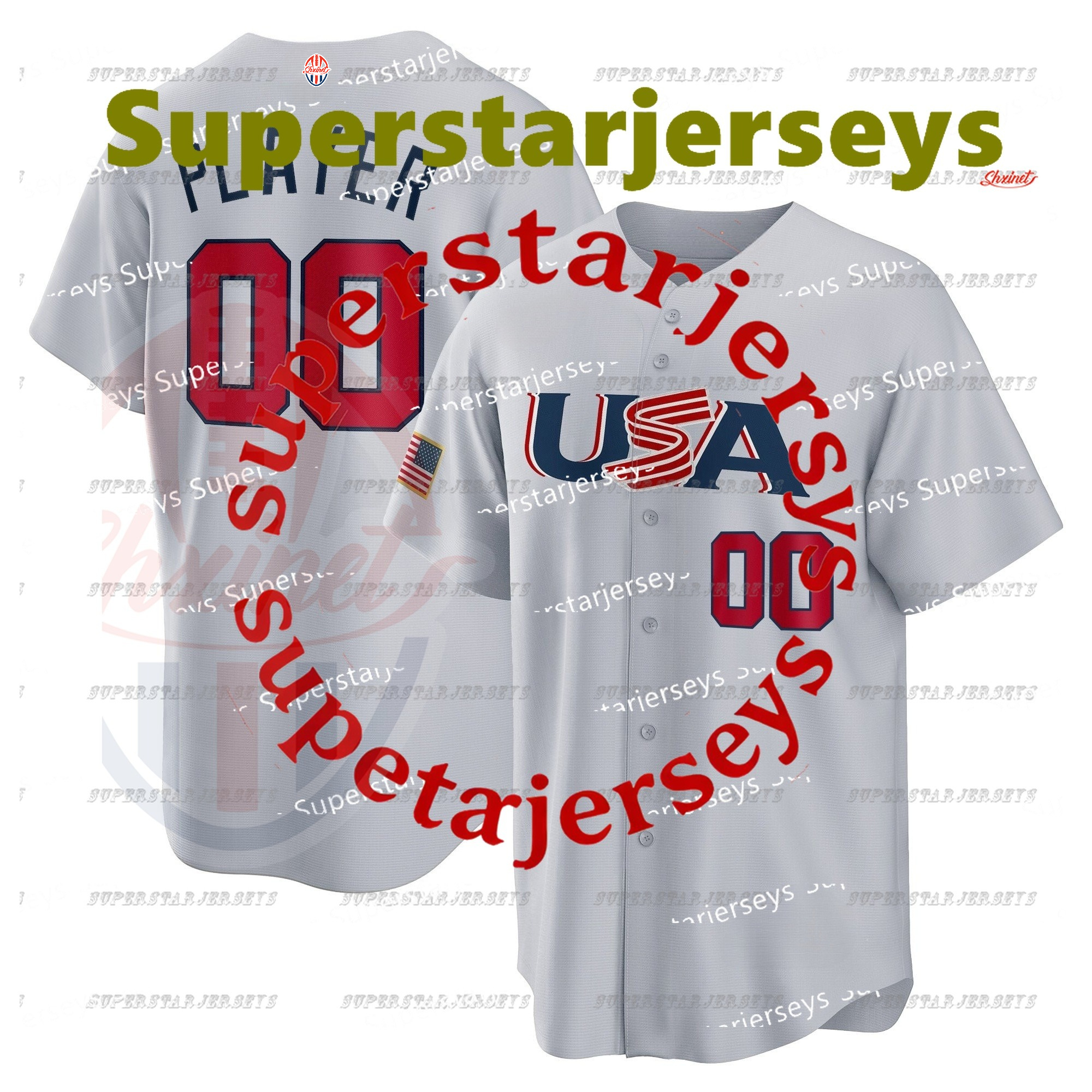 Aaron Judge Team USA 2026 World Baseball Classic Jerseys Paul Skenes Pete Crow-Armstrong Tarik Skubal WBC Cal Raleigh Harper United States