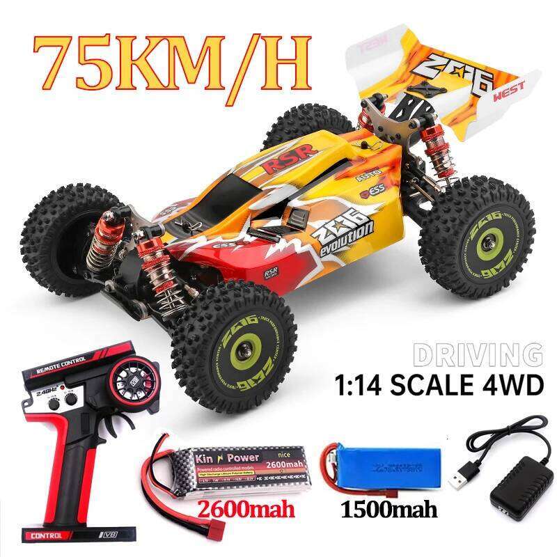 WLtoys 144016 144001 144010 4WD RC 2.4G 35/60/75KM/H High Speed Racing Car Off-Road Drift Remote Control Vehicle Toys Gift Z260303