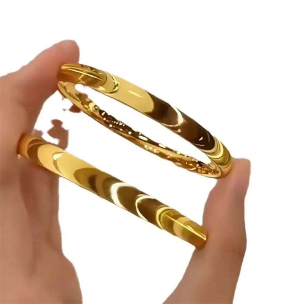 New Copper Cats Eye Bracelet Fashionable Simple Gold Bangle Personalized Jewelry Accessories XJ260303