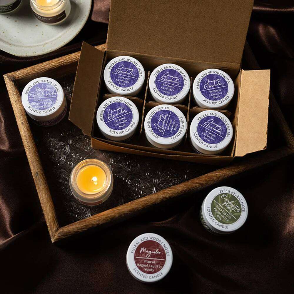 1Pc Hot-selling Essential Oil Series Scented Candle, 12 Scents Soy Waxes for Home Fragrance Decoration Air Freshener, Rose Mint W260304