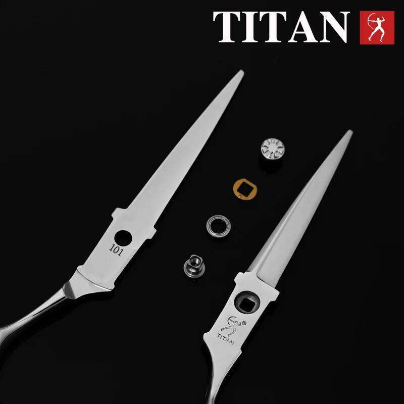 TITAN new cutting hair shear hairdressing scissors professional barber tool 6inch japan vg10 steel H260303