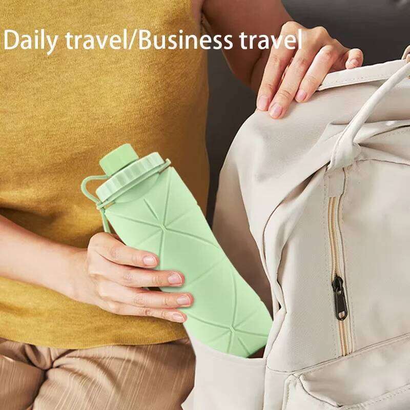 New Creative Silicone Folding Outdoor Portable and Scalable Sports Bottle Travel Water Handy Cup S260303 57e