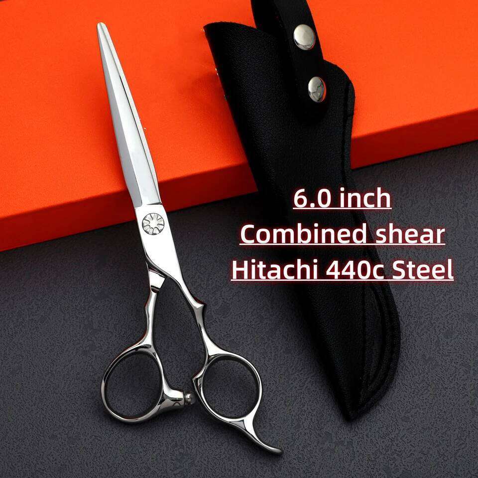 Professional Barber Scissors Set, Hairdressing Scissors, Hair Thinning Shears, Japan 440c Steel, High-end Barbershop Accessories H260303