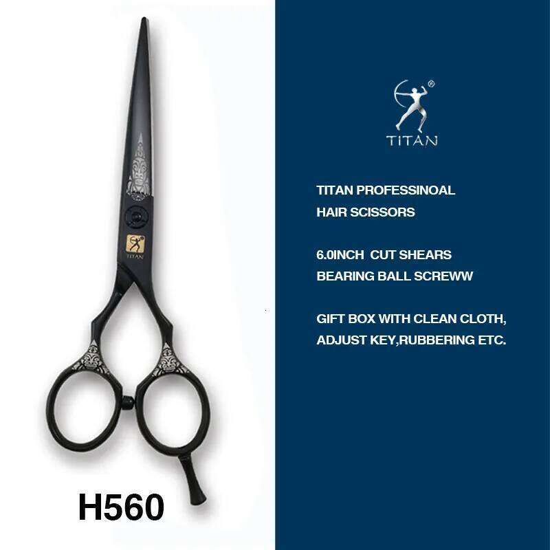 TITAN hair cut thinning cutting hairdressing barber scissors JAPAN STEEL 5.5inch 6.0inch H260303