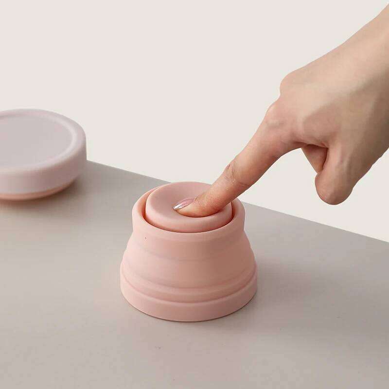 Travel Silicone Folding Portable Outdoor Toothbrushing Telescopic Water Tourist Compressed Mouthwash Cup S260303