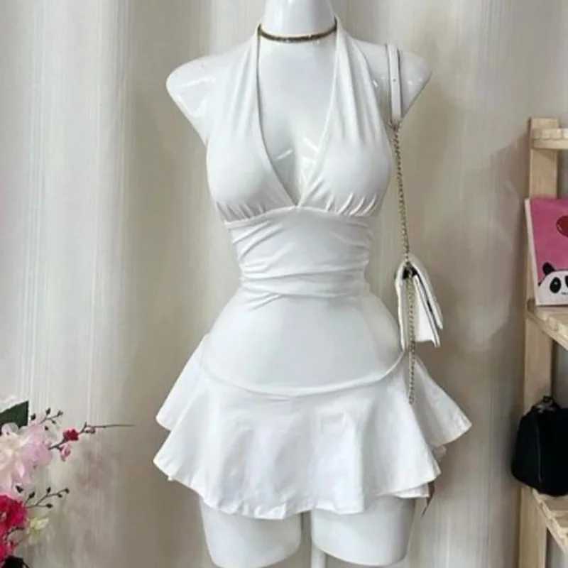 Spice Girls Lace Y2k Sling dress Harajuku Graphic Print Grunge Goth Skirt Punk Streetwear Hip Hop Retro Fashion Casual Frock EMO M260304