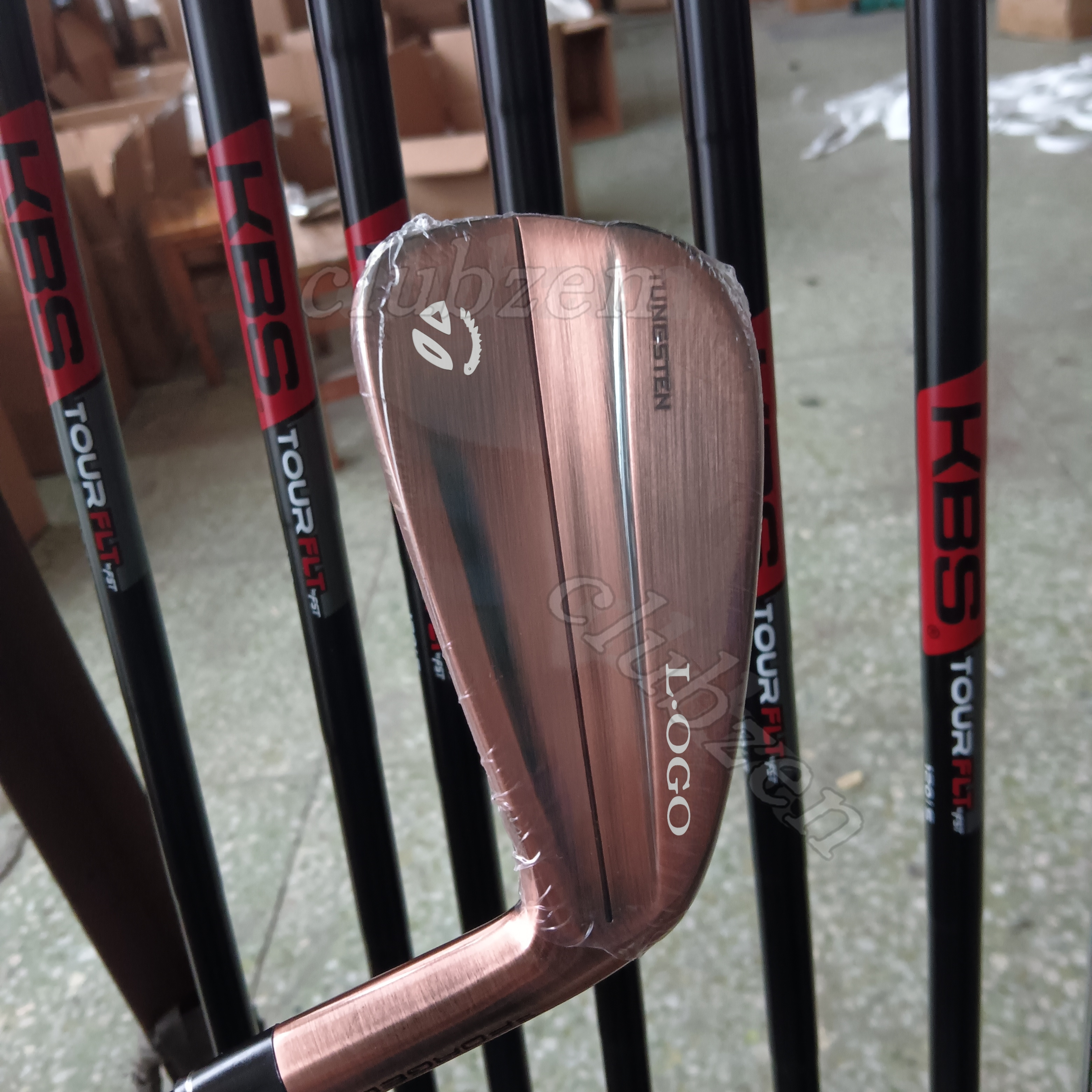 Golf Clubs Irons coppery 7904-9P-R/S Flex Steel Shaft with Head Cover The 4generations Latest version Brand New Iron MI golfcraft