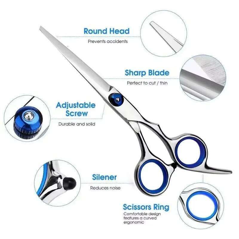 Stainless Steel Professional Hairdressing Cutting Thinning Scissors Barber Shear Home Salon H260303