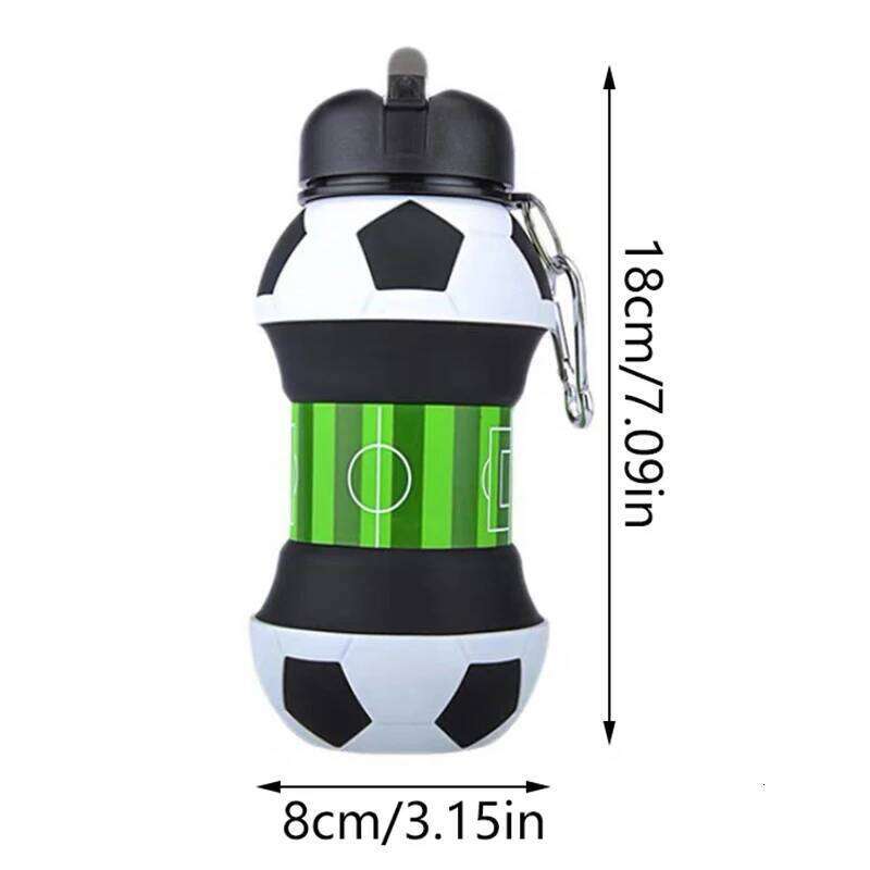 Foldable Cups Mug Outdoor Sports Football Baseball Tennis Golf School Leakproof Portable Kids Water Bottle S260303