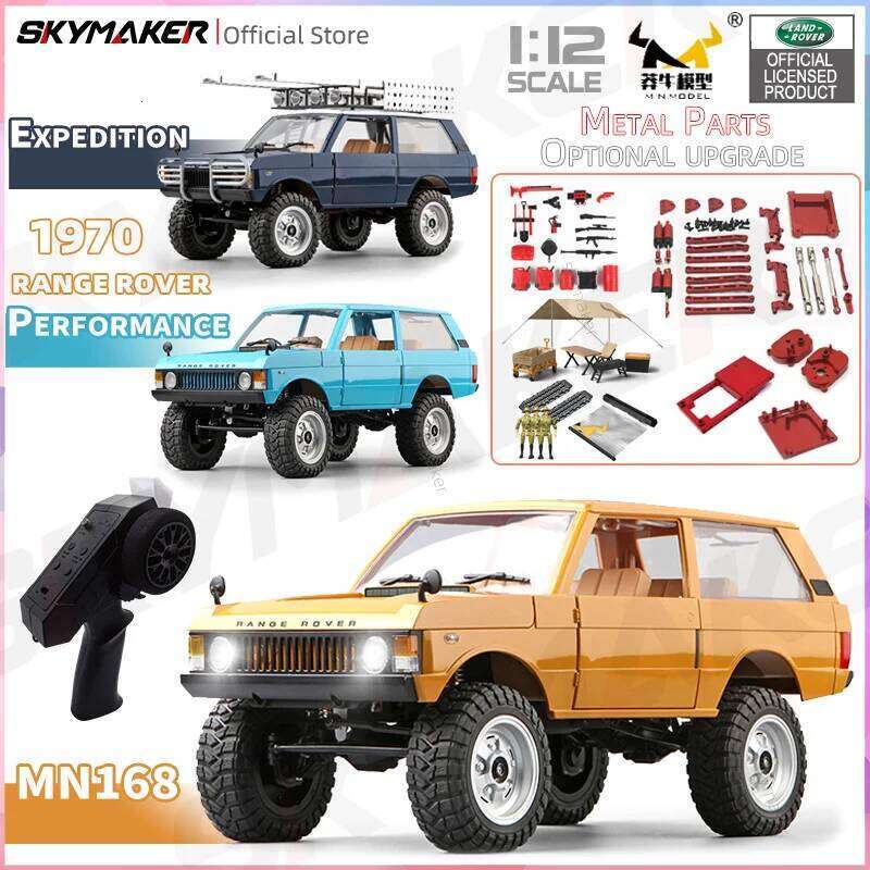 MN Model Car Mn168 1/12 Full Scale RTR 2.4G 4WD 280 Motor Proportional Off-Road Remote Control RC Truck Kids Toys Metal Parts Z260303