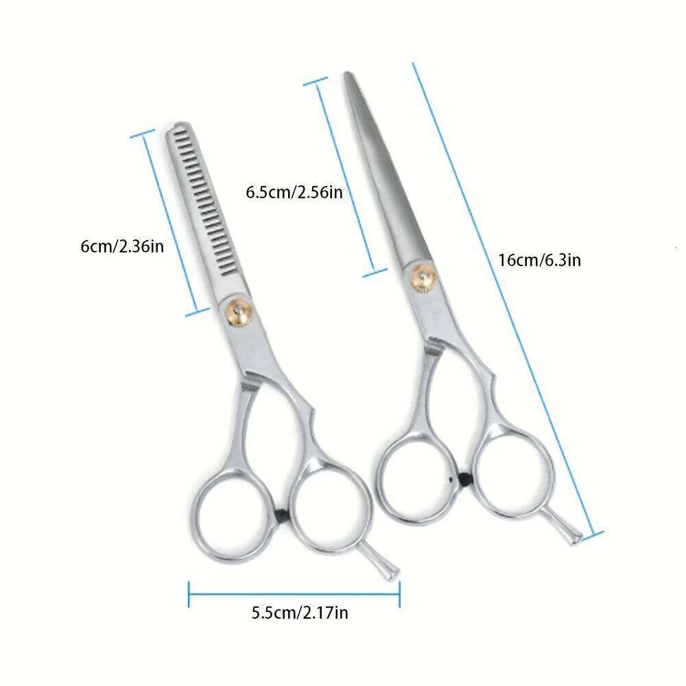 1pc/ Styling tools cutting stainless steel Hair flat teeth Broken hair bangs scissors H260303
